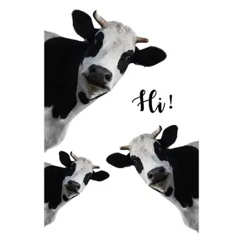 Vaca Janela do PVC Se apega Fundo Adesivo de Parede Festa da Primavera Janela de Decoração Adesivos de Parede dos desenhos animados de Vaca Padrões de Decoração de Casa