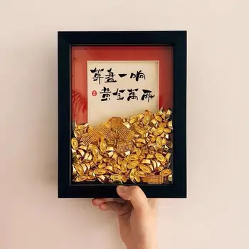 Aumentar a sua fortuna de Ano Novo festiva enfeites Yuan chinês Bao Fat Choi frame da foto de Boa sorte e prosperidade ambiente de trabalho presente