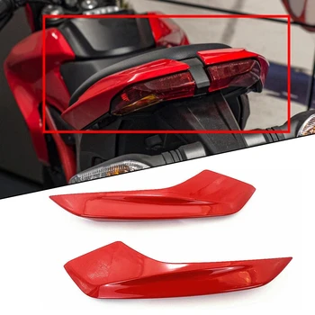 2pcs de Moto Traseira Cauda Superior de Guarnição Laterais Carenagem Capuzes Vermelho / Preto Para a Ducati Hypemotard 821 2013-2016 Para 939 2016-2018