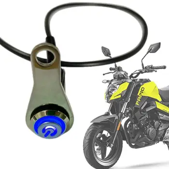 Moto Interruptor da Luz do Aço Inoxidável, Luz de Nevoeiro NO Botão de Motocicleta Auto-Repor EM Desativar Opções Para o Chifre Faróis