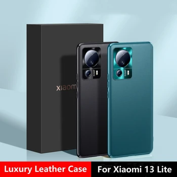 De luxo, capa de Couro PU Para o Xiaomi Mi 13 Lite Caso, Elegante, Macio Tampa do Telefone Para Xiaomi 13 Lite 5G Capa de Silicone de Proteção de pára-choques
