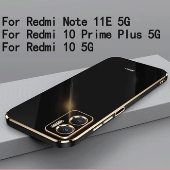 Para Xiaomi Redmi Nota 11E 5g Caso Macio Caso de TPU Para Redmi Nota 10 Prime Plus Redmi 10 5g Anti-impressão digital Câmera de Proteção