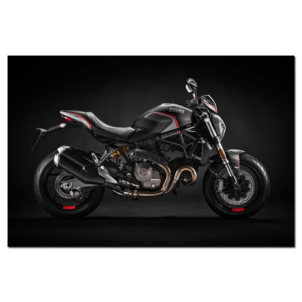Ducati Monster 821 Stealth Moto Esporte De Pôster Arte De Parede Tela De Pintura De Parede A Imagem Para Decoração De Sala De Estar