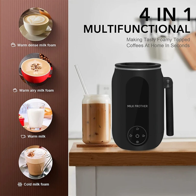 Automático Família Automática Para Cappuccino Quente E Espuma Fria Máquina De Bocal De Espuma De Leite Mexendo Xícara De Café Para