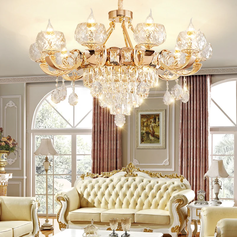 COELHINHO da Pós-moderno, o Candelabro de Ouro Luxo Vintage Cristal LED dispositivos Elétricos de Vela de Decoração para Home Sala Quarto de Hotel