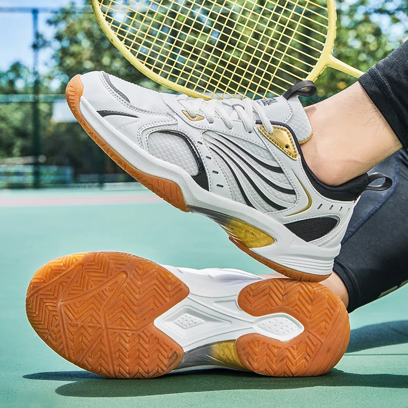 Novo Respirável Badminton Sapatos De Peso Leve, Voleibol, Tênis De Tamanho 39-44 De Badminton, Tênis De Luxo Ténis De Mesa Calçados