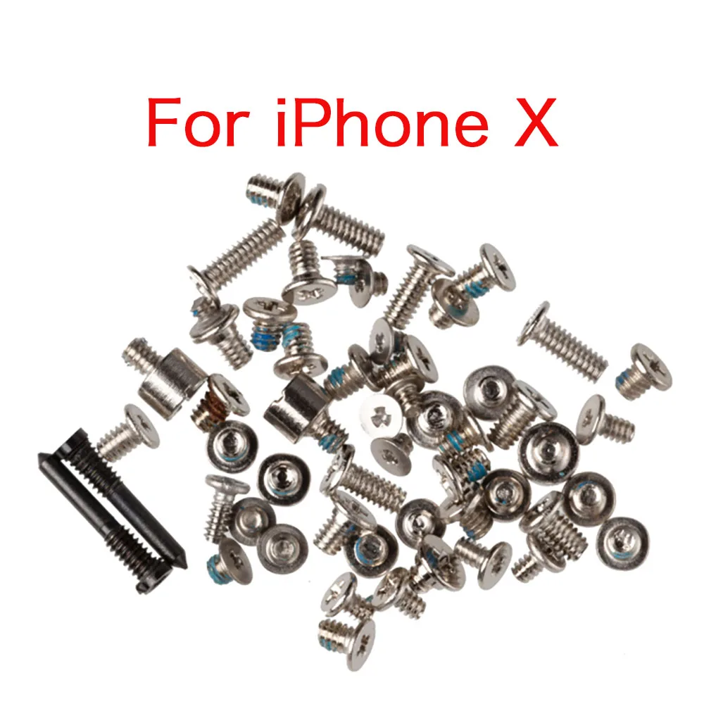 Conjunto completo Interior Parafusos do Kit Para o iPhone 7 8 Plus X XR XS 11 12 Pro Mini Max Inferior Com Parafusos de Substituição