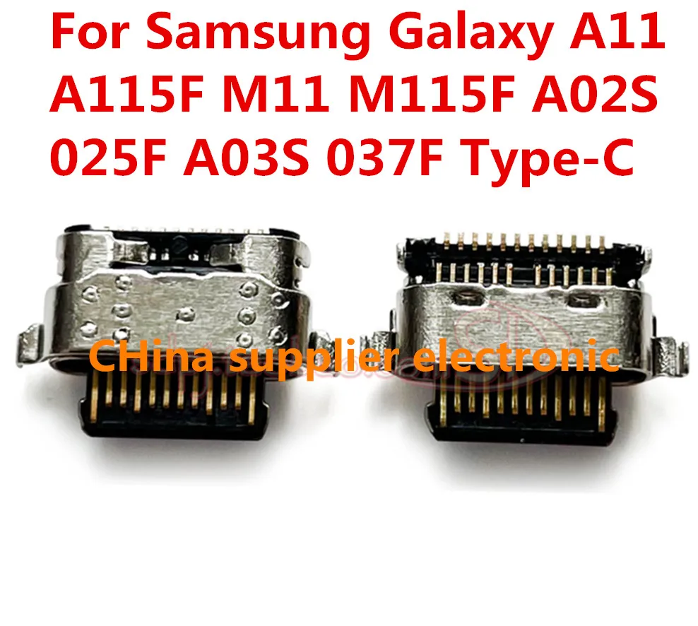 10pcs-200pcs Para Samsung Galaxy A11 A115F M11 M115F A02S 025F A03S 037F Tipo-C Carregamento USB Dock de Carga Porta de Soquete Conecte