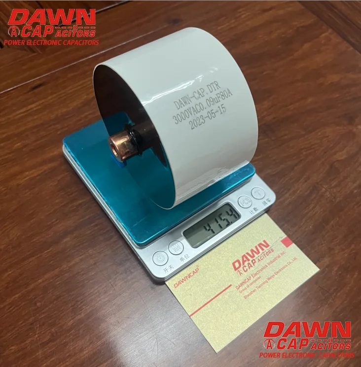 DAWNCAP DTR 0.09 UF 3000VAC 80A Capacitor Ressonante 93*55MM M8