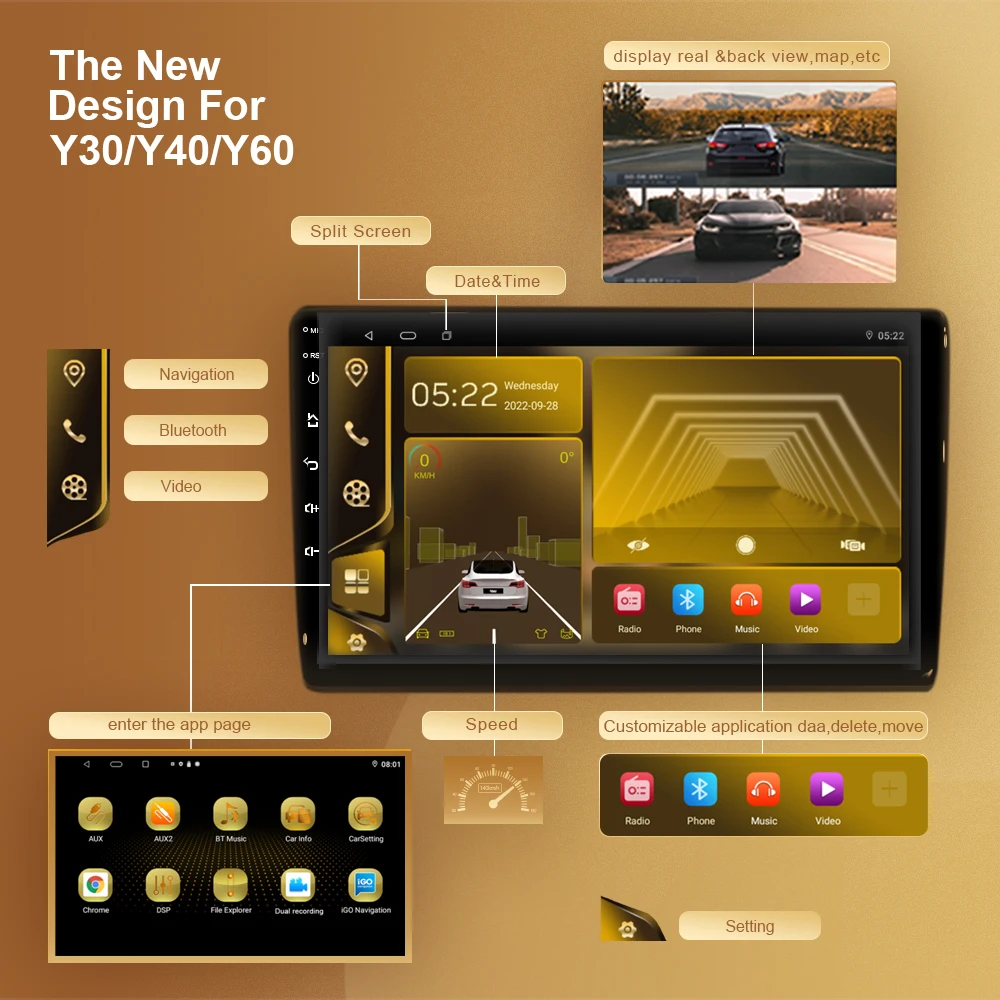 Android Qualcomm Snapdragon Para a Mercedes Benz CLASSE ML W164 X164 ML350 ML300 GL500 ML320 ML280 GL350 Car Multimedia Player 2din