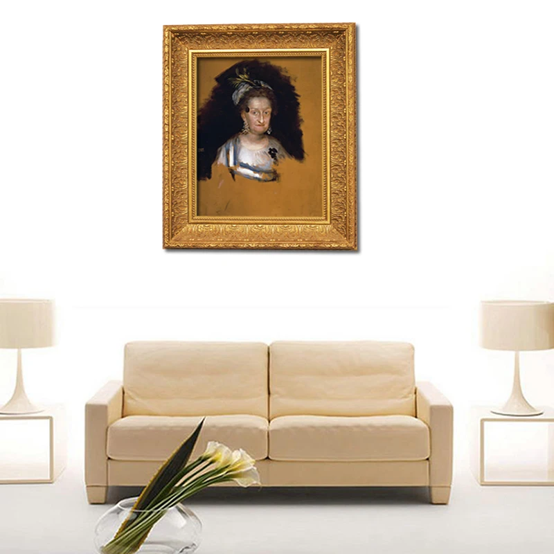 Clássico de arte de Goya Velha mulher de branco Reprodução de obras originais no Museu sem moldura, produtos Decorativos, papel de Arroz S