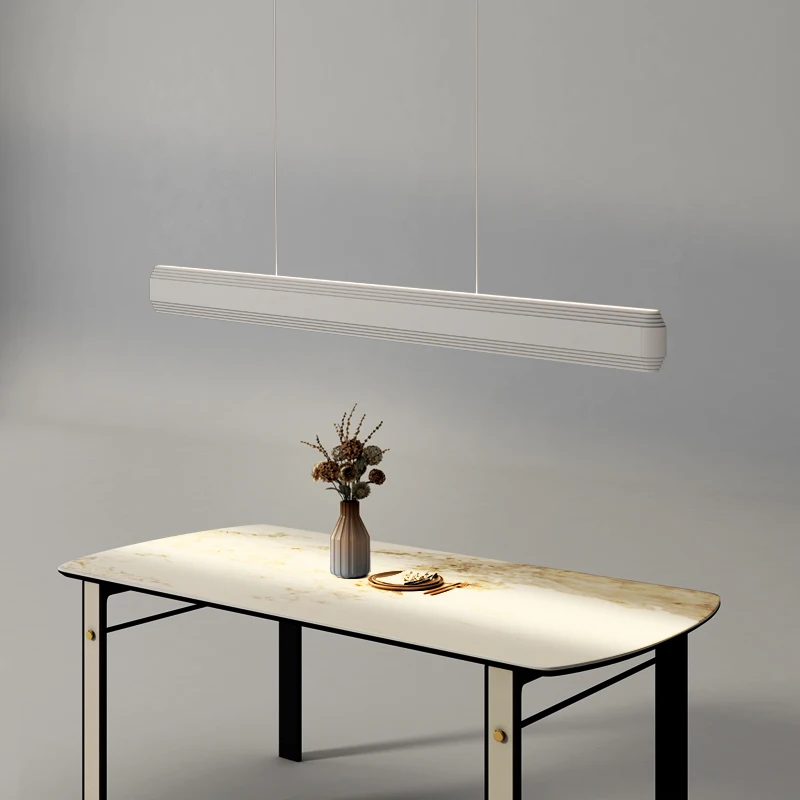 Nordic Simples Lâmpada Led Luzes Pingente para Cozinha Sala de Jantar Longa Reta Luz do Quarto Decoração de Interiores equipamento de Iluminação