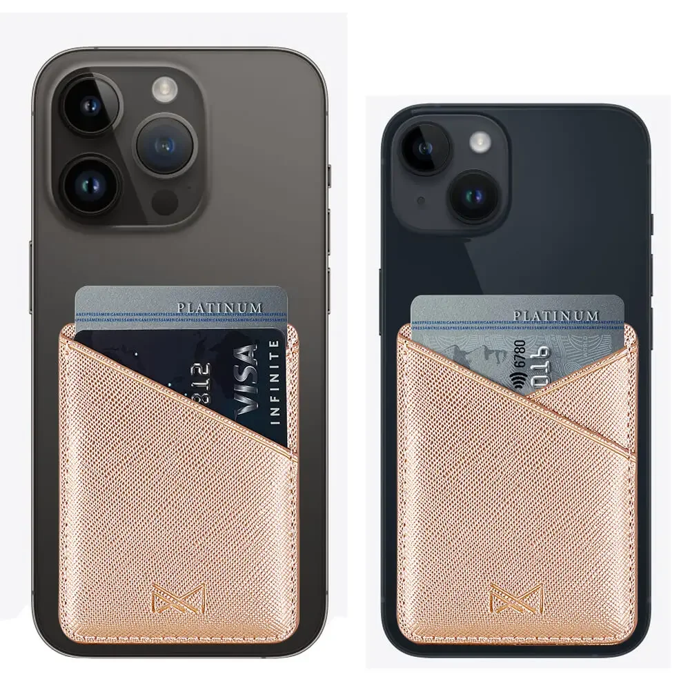 Moda Mobile Cartão de Telefone do Titular da Carteira de Crédito do Bolso de Cartão Etiquetas Adesivas Telefone Saco do Malote Caso de Suporte para o iPhone 15 Pro Max.