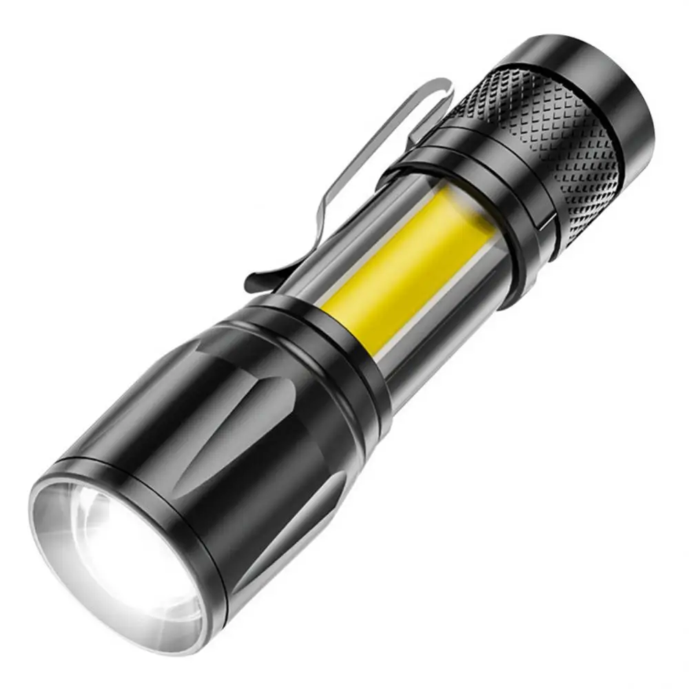Poderosa Tática Lanternas Portáteis, Camping LED Lâmpadas 3 Modos de Zoomable Tocha de Luz Ajustável Lanternas com Construído Na Bateria