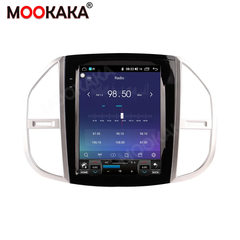 6-128gb Android 10.0 Estilo de Tela Para a Mercedes Benz Vito 2012-2020 Carro Gps de Navegação de Unidade Multimédia Player Rádio Estéreo