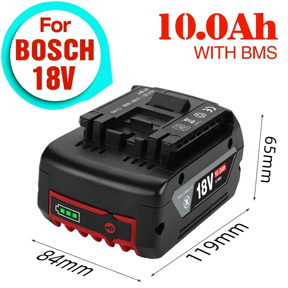 18V 10Ah bateria Recarregável Li-Ion Bateria Para Bosch 18V de Potência Ferramenta de Cópia de segurança 10000mah Portátil de Substituição BOSCH Bateria 18V BAT609