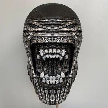 Halloween Cosplay Máscara Facial Ghost Face Cos Máscaras De Desempenho Da Fase Adereços Predador Arty Arnês Predador Máscara De Látex