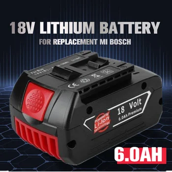 Neue 18V Batterie 6,0 Ah für Bosch Bohrmaschine 18V 6000mAh de Lítio-ionen-akku BAT609, BAT609G, BAT618, BAT618G, BAT614