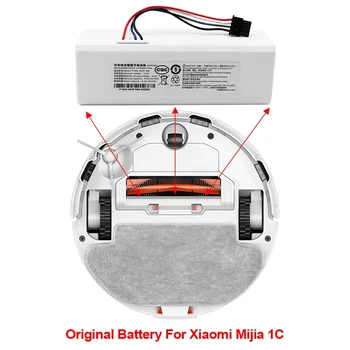 14V P1904-4S1P-MM Bateria Para Mijia Xiaomi 1C STYTJ01ZHM Robô Aspirador de Patacas, Limpador de Peças dos Acessórios originais