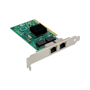 1Set 82546EB PRO 1000MT PCI Gigabit Dual-Porta de Placa de Rede 8492MT Placa de Rede Gigabit RJ45 Placa de Rede
