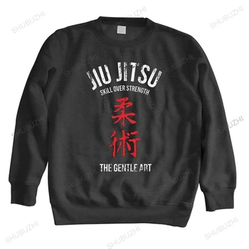 Jiu Jitsu, A Arte Suave camisolas Homem do Algodão Brasileiro de Jiu-Jitsu do casaco Casual casaco de manga longa de Moda de Roupas com capuz