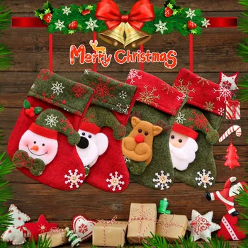 Natal Saco De Presente Pequena Decoração De Oferta De Saco De Doces Meias Decoração De Natal Artesanato De Páscoa, Coelhinho Da Garland