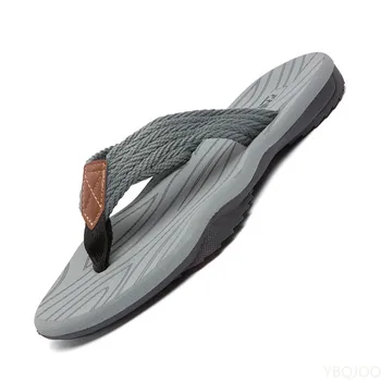 Sapatos de homem Massagem Suave Chinelos Homens Exterior Praia Flip-Flops Verão Pinças Casual Homem Sapatos de Mens Casa Confortável Chanclas