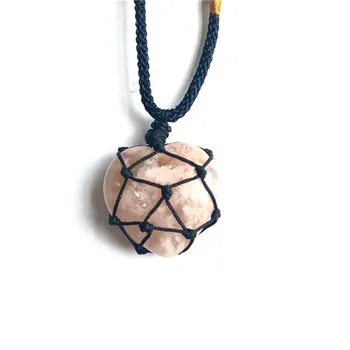 Pedra preciosa Natural feito à mão cereja ágata pingente em forma de coração cristais de cura pedras para o presente