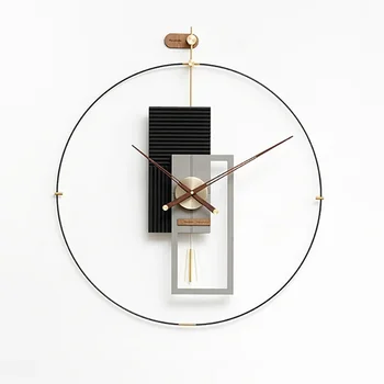 Nordic de Luxo Relógio de Parede Design Moderno Espanha, Grande Cozinha, Relógios de Parede Eletrônico Relógio De Parede Decoração para Sala de estar