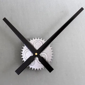 Metalizado retro engrenagem de relógio de parede movimento DIY relógio criativa suporte de relógio Mudo de digitalização relógio de parede