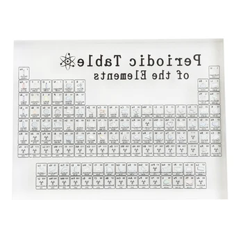 Química Tabela Periódica Com o Elemento 85-bit de Acrílico, Display de Decoração de Casa de Letra Ornamento Amostras Escola Estudar