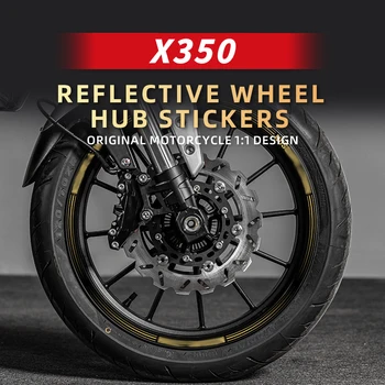 Usado Para HARLEY X350 Acessórios da Motocicleta cubo de Roda Decoração Adesivos de Kits De Moto com Segurança Reflexivo Decalque Pode Escolher Cor
