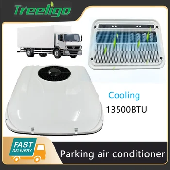 Treeligo 12V/24V Resfriamento RV Terraço Ar condicionado 13500BTU de Estacionamento Eléctrico Ar AC Unidade para Motorhome Caminhão Van de Acampamento para o Caravana