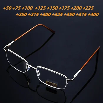 Vidro Homens Óculos De Leitura Com Presbiopia Eyewear0.5 0.75 1.0 1.25 1.5 2.0 2.25 2.5 2.75 3.0 3.25 3.5 3.75 4.0 4.5 5.0 Unisex