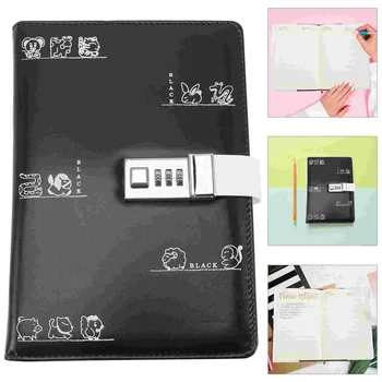 Senha do Notebook página Interna de combinação Com fechamento Diário Simples caderno do Aluno Viajantes Stationery Office Escola Supplie