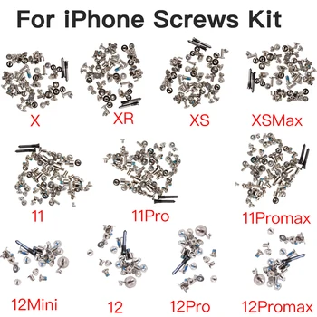 Conjunto completo Interior Parafusos do Kit Para o iPhone 7 8 Plus X XR XS 11 12 Pro Mini Max Inferior Com Parafusos de Substituição