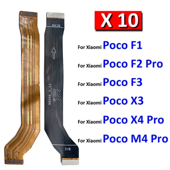 10Pcs/Lot, Original, Novo Para o Xiaomi Mi Poco F1 F2 F3 X3 X4 M4 Pro 4G 5G placa-Mãe FPC Placa Principal do Conector do cabo do Cabo flexível de Peças
