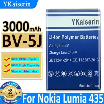 BV-5J NOVO Substituição de Bateria de Alta Qualidade Para o Nokia Lumia 435 Dual SIM Lumia 532 Telefone Móvel 3000mAh Baterias Li-ion
