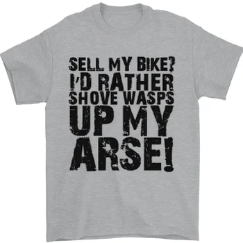 Ciclismo Motociclista Vender A Minha Moto? 100% Algodão Bicicleta T-Shirt