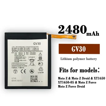 GV30 Bateria Para Motorola Moto Z XT1650-01 XT1650-03 XT1650-05 2480mAh de Telemóvel mais Recentes Baterias +Dom Ferramentas