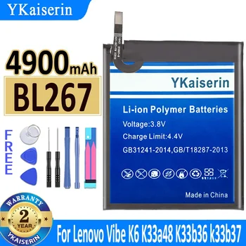  YKaiserin Bateria BL272 BL267 para Lenovo Vibe K6 Poder XT1662 K33A42 Akku 3.82 v /K6 K33a48 K33b36 K33b37 Ferramentas de Bateria