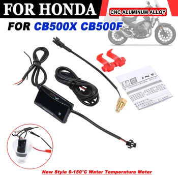 Para a Honda, CB500X CB500F LED Vermelho Mini Temperatura da Água Medidor de Clear LCD Tela Digital 2023 Novo Estilo de Motocicleta Termômetro