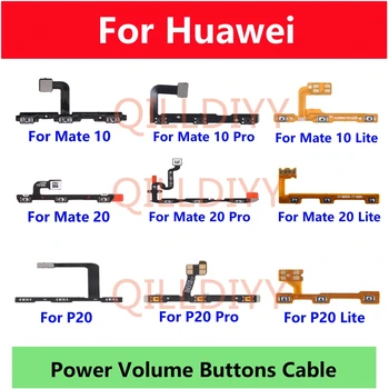 Power ON OFF Interruptor Mute Chave de Controle de Volume, Botão Flex Cabo Para o Huawei Honor Vista Mate 10 20 X P20 Pro Lite 8X de Peças de Reparo