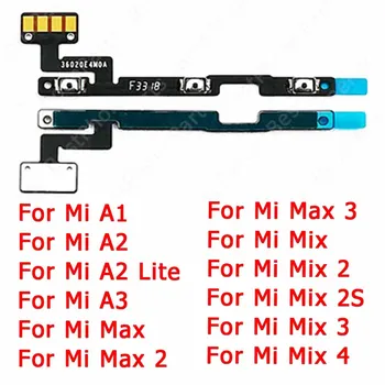 Para Xiaomi Mi Misturar 2 2S Max 3 4 A1 5X A2 Lite 6X A3 Volume do Interruptor de Alimentação de Substituição Em Off, Mute Reparação de Chaves Cabo Flex