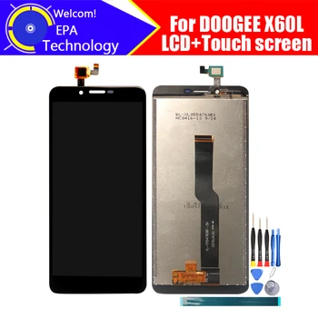 5.5 polegadas Doogee X60L Display LCD+Touch Screen Digitalizador Assembly 100% Original Novo LCD+Touch Digitalizador para X60L+Ferramentas