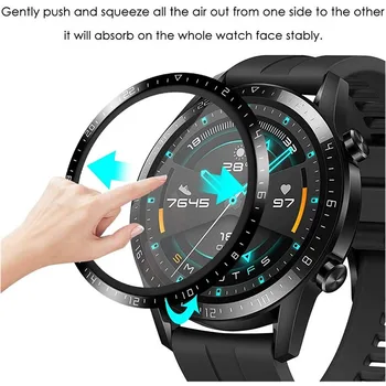 Protetor de tela do Filme de Cobertura Total para Huawei Assistir GT 2 GT2 46mm Smartwatch de Protecção 3D composto Acessórios Assistir Filmes