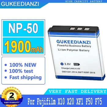 GUKEEDIANZI Bateria para Fujifilm X10 X20 XF1 F50 F75 KLIC-7004 KLIC-7004 K7004 D-Li68, Grande Potência da Bateria, 1900mAh, NP-50, NP50