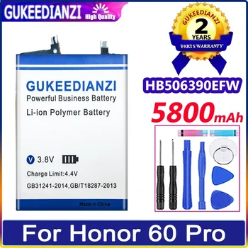 GUKEEDIANZI Bateria HB506390EFW 5800mAh Para huawei Honor60 Pro para Honra 60 pro Telefone Móvel Bateria