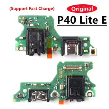 Original de Porta de Carregamento Para Huawei P40 Lite E P40Lite de Carga da Placa USB Conector do PWB da Placa Soquete Flex Substituição de Peças de Reposição
