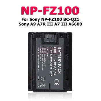XDOU NP-FZ100 NP FZ100 NPFZ100 2600mAh Bateria Para Sony Alpha A7III A7R III A9 Alpha 9 A7R3 A6600 Câmeras